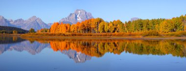 Grand Tetons panorama clipart