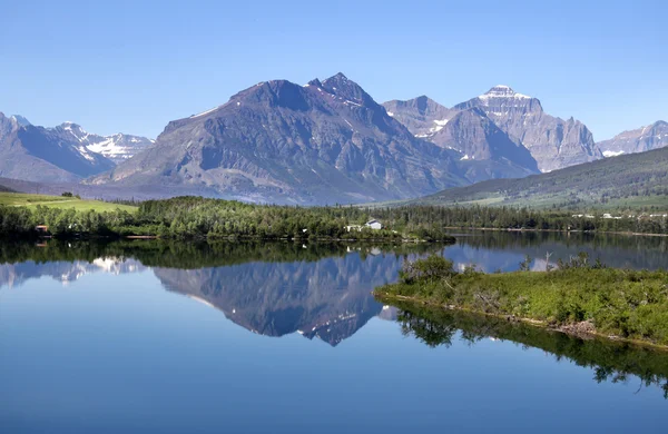 冰川国家公园 免版税图库图片