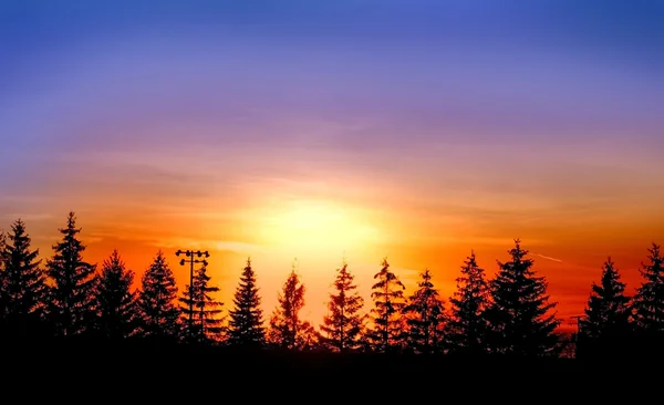 Закат солнца — стоковое фото