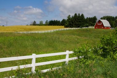 Farm landscape clipart