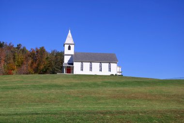 Church on the hill clipart
