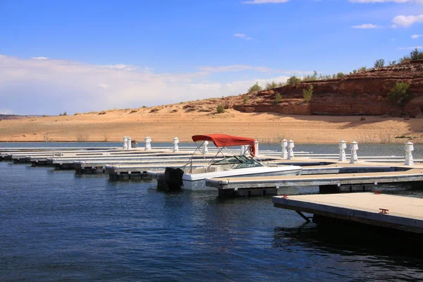Dock in the desert — Stock Photo, Image