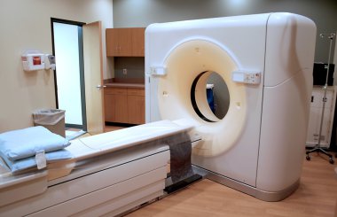 Modern CT scan equipment clipart