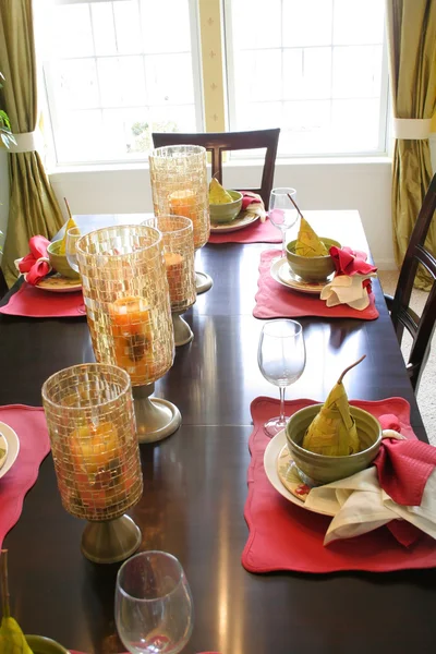 Stock image Dining table set up