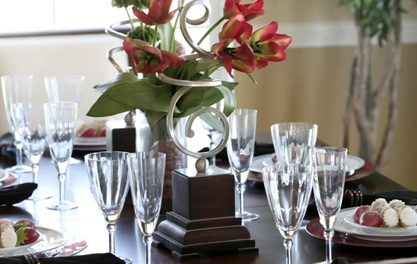 Dining Table Arrangement — Stock Photo, Image