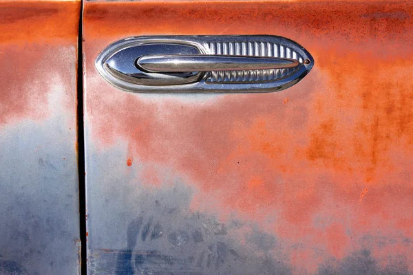 Door handle of old car — Stock Photo, Image
