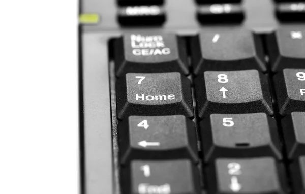 Черные кнопки калькулятора — стоковое фото