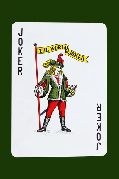 Isolierte Jokerkarte — Stockfoto