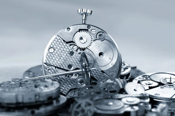 Watch mechanism and accessories — Stock Photo, Image