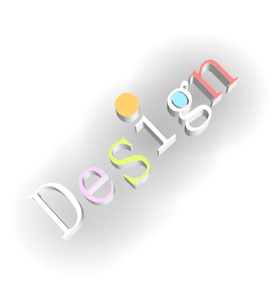 Designtext — Stockfoto