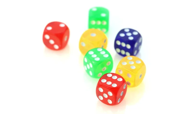 Colorful dies — Stock Photo, Image