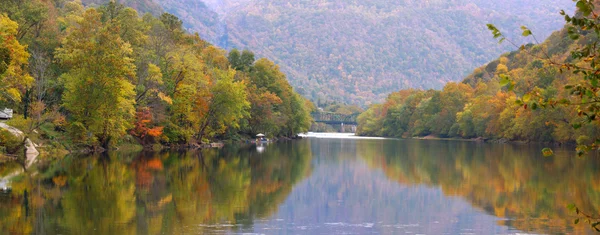 Река Канава в Западной Вирджинии — стоковое фото