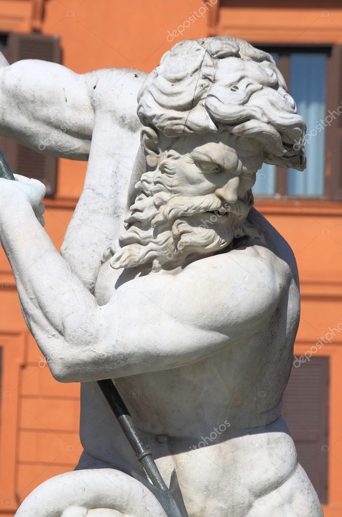 Neptune fountain in Navona Square