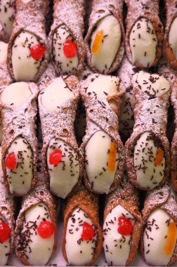 Sicilian cannoli clipart