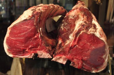 Raw T-Bone steak clipart