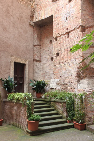 Mittelalterliche Ecke in Rom — Stockfoto