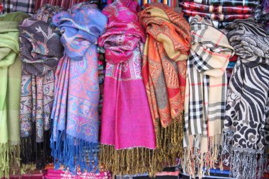 Hanging scarves clipart