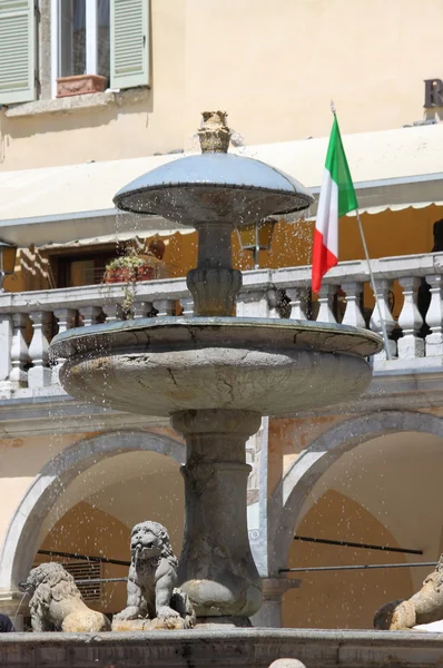 Lion fountain in Assisi — Stock Photo, Image