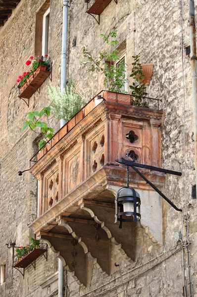 Balcone medievale — Foto Stock