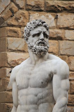 Statue of Hercules and Caucus clipart