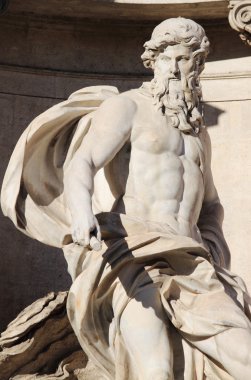 Statue of Neptune clipart