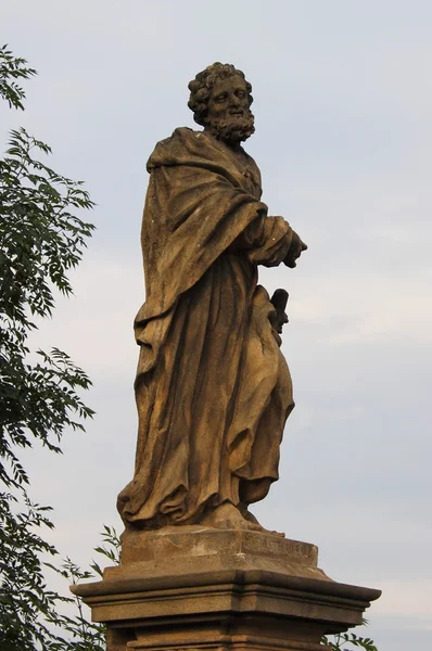 Statua di San Giuda Taddeo a Praga — Foto Stock