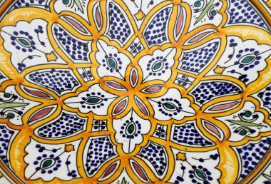 Colorful sicilian pottery clipart