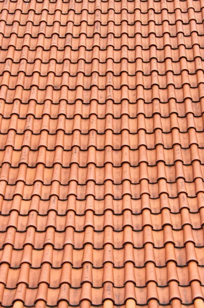 Red roof clay tiles — Stock Photo, Image