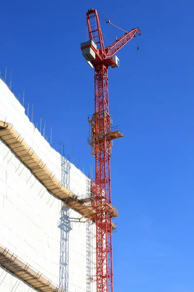 Byggande av en skyskrapa — Stockfoto