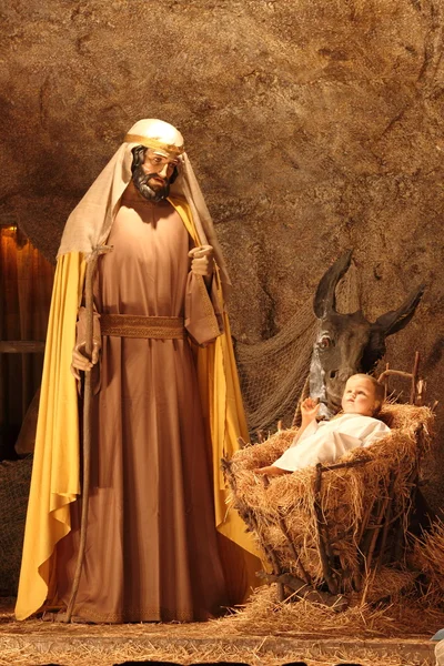 San Giuseppe e Gesù Cristo — Foto Stock