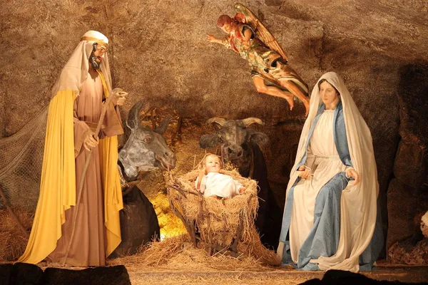 stock image Nativity scene