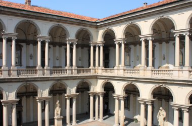 Cloister of Brera Palace clipart