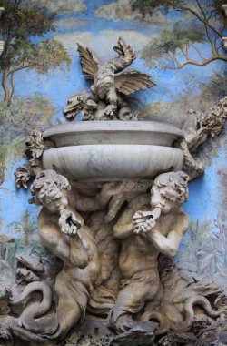 Baroque fountain clipart
