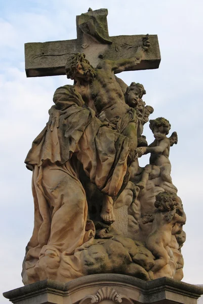Saint Luitgarda statue — Stock Photo, Image