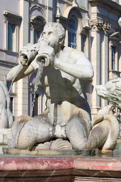 Moorbrunnen auf dem Platz von Navona — Stockfoto