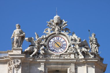 Clock of Saint Peter basilica clipart