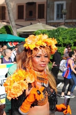 Rome Euro Pride Parade 2011 clipart
