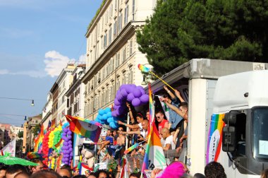 Rome Euro Pride Parade 2011 clipart