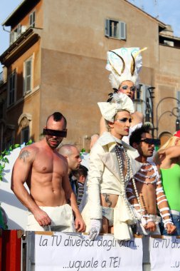 Rome Euro Pride Parade 2011 clipart