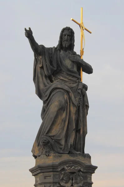 Szent János a baptista szobor — Stock Fotó