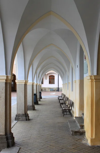 Colonnade in Telc — Stock Photo, Image