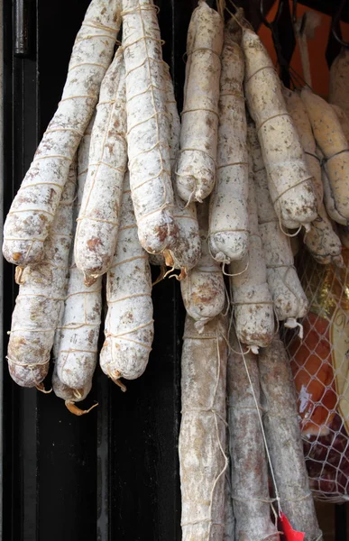 İtalyan salamı, çeşitli — Stok fotoğraf
