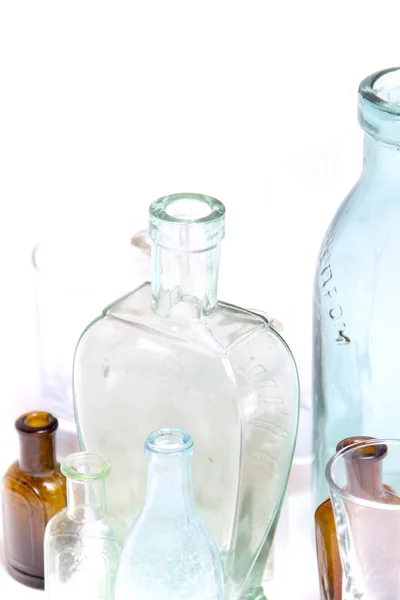 stock image Vintage glass bottles