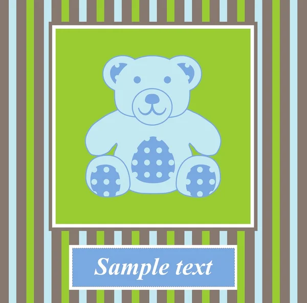 Carte postale bébé — Image vectorielle