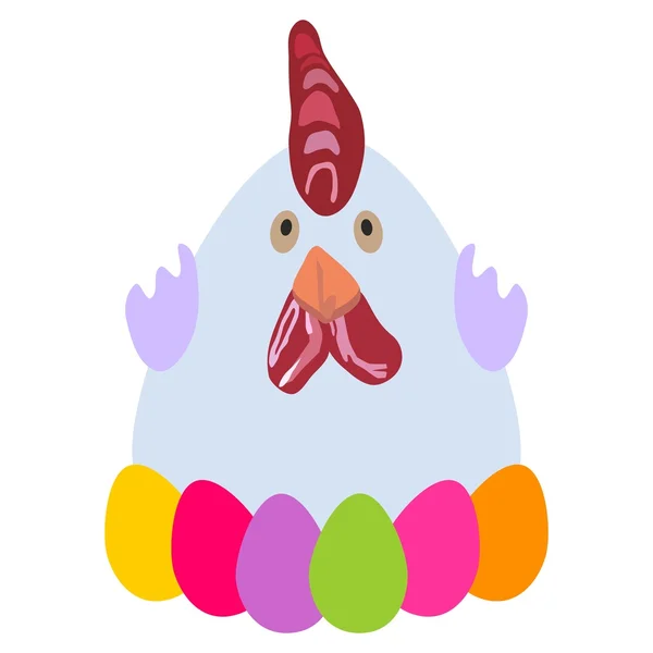 Easter chicken — Stock Vector