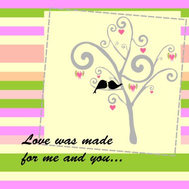 Valentine's Day card clipart