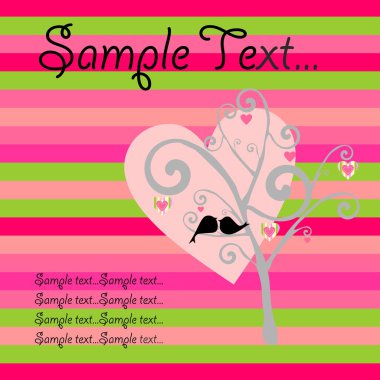 Valentine Day card clipart