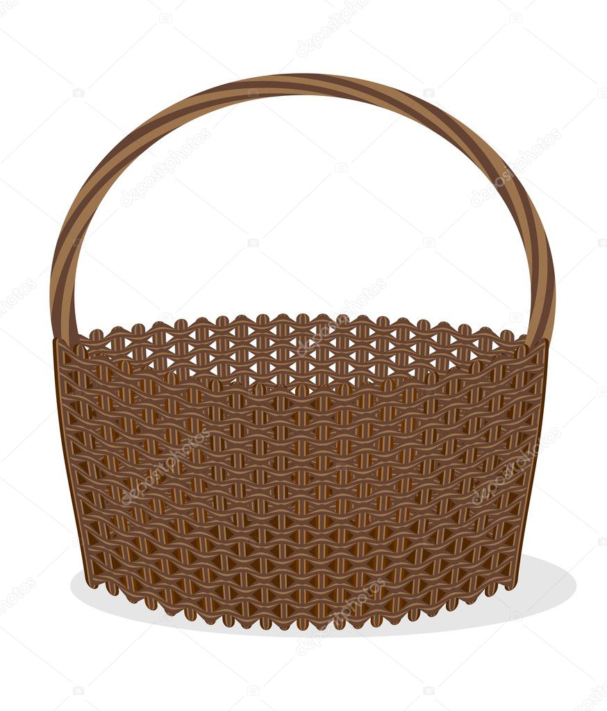 Empty vbrown basket