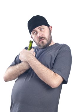 Drunk man clipart