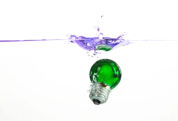 Light bulb splash — Stock Photo, Image